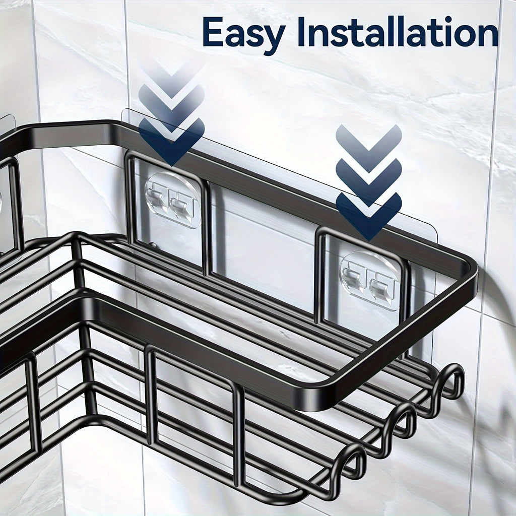 Smart Adjustable Home Storage Rack – durable multi-purpose storage, Versatile Adjustable Home Storage Rack durable multi-purpose storage Corner Adhesive Shower Caddy, designed for American homes and practical gifting