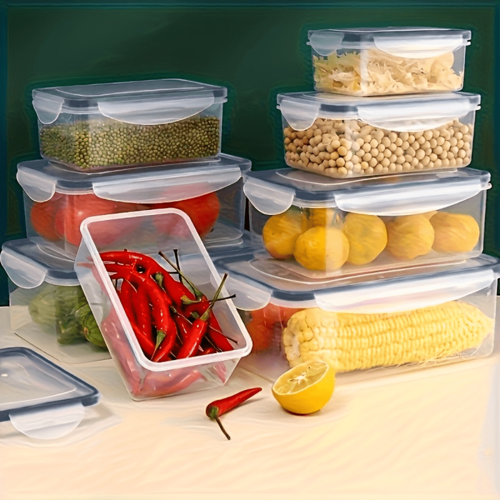 Compact Refrigerator Storage Organizer – clear-access fridge organization, stackable space-saving design, designed for American kitchens, pantries, apartments, home organization, daily use and practical gifting