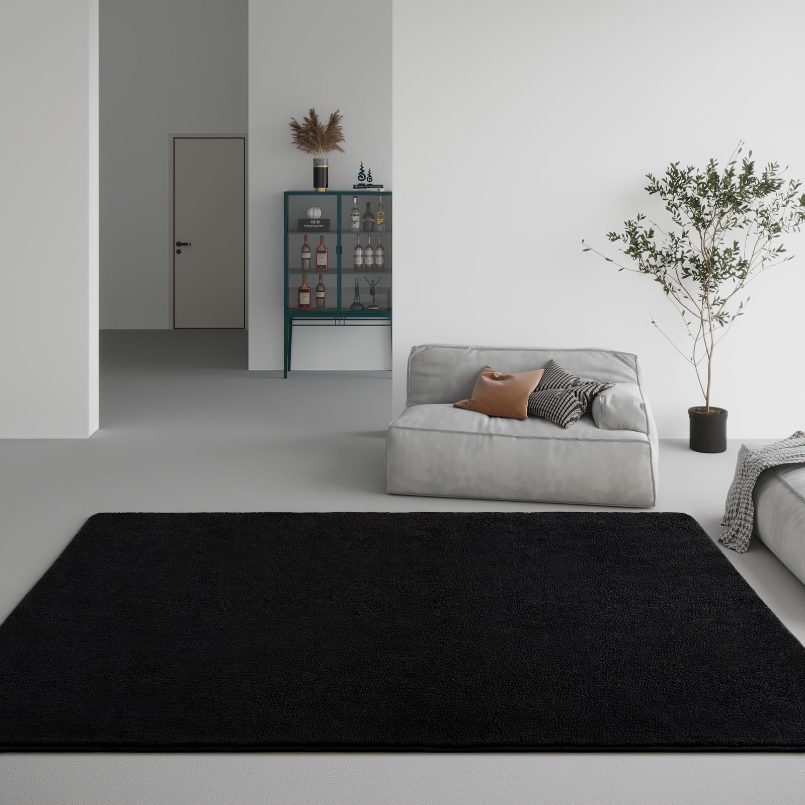 Soft Area Rug – Large Plush Carpet Suitable for Living Room & Bedroom - Soft Fluffy Floor Mat with Plush Pile, Machine Washable Non-Slip, Large Rectangular Indoor Carpet for Home Dorm Office