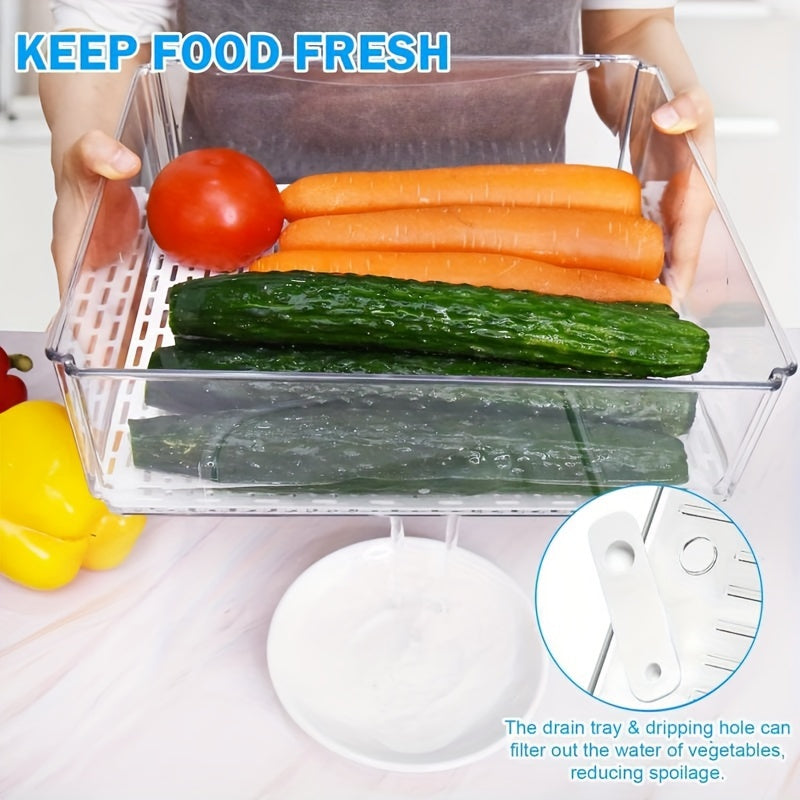 Space-Saving Refrigerator Storage Organizer – easy-access fridge organization, 10-Pack Refrigerator Organizer Bins Fridgeorganizers And Storage Clear Stackable Fridgeorganizer with Lid Bpa-Free Fruit, designed for American homes, daily convenience an