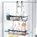 Smart Adjustable Home Storage Rack – durable multi-purpose storage, Over The Door Shower Caddy Hanging Black Rustproof Shower Organizer Over The Door -, designed for American homes, daily convenience and practical gifting