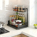 Kitchen Essential – Under Sink Organizers, Metal Pull Out Under Sink Organizers And Storage Shelves with Sliding Drawer, Under Sink Storage for Kitchen, Bathroom (1pack/2pack) for Modern US