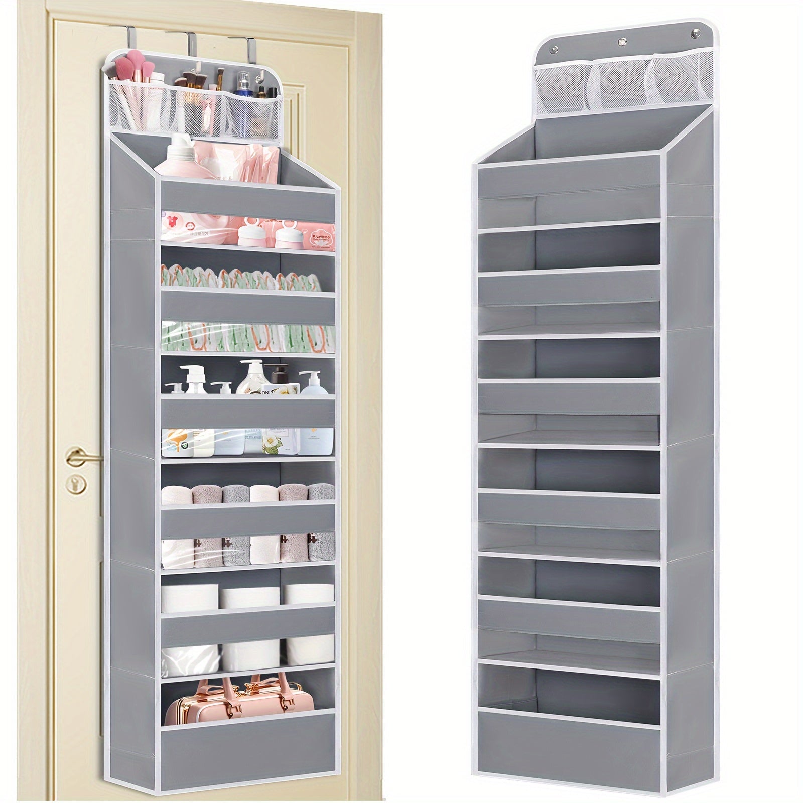 Smart Home Storage Organizer – space-saving everyday organization, Over Door Hanging Organizer No Tilt Closet Organizer for Diaper Shoes Over Door Storage, designed for American homes, daily convenience and practical gifting