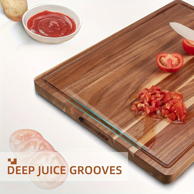 Modern Kitchen Cutting Board – durable food prep and serving, XXL Acacia Cutting Board - Extra Large Charcuterie Cheese Serving Tray Durable Wooden Chopping, designed for American homes, daily convenience and practical gifting