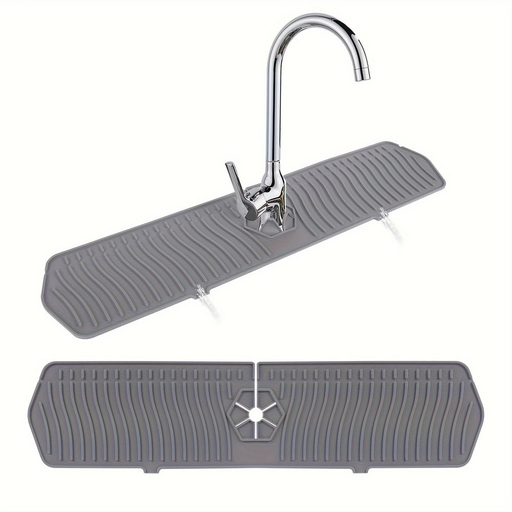Modern Home Accent Rug – comfortable decorative floor coverage, Silicone Kitchen Drain Mat - Non-Slip Kitchen And Bathroom Faucet Foam Catcher Reusable Countertop, designed for American homes, daily convenience and practical gifting