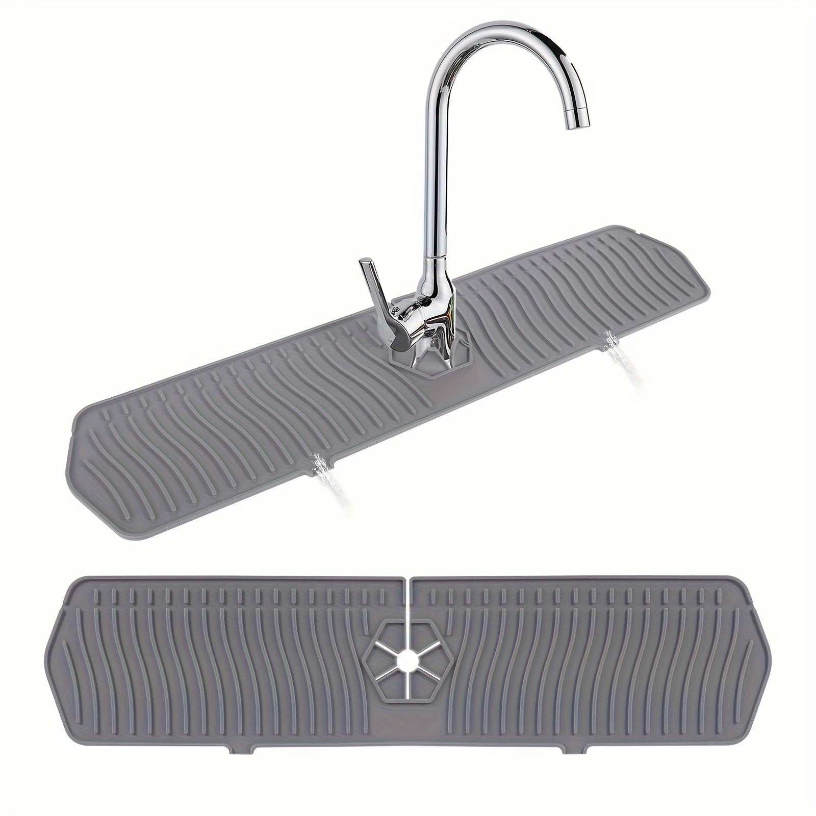 Modern Home Accent Rug – comfortable decorative floor coverage, Silicone Kitchen Drain Mat - Non-Slip Kitchen And Bathroom Faucet Foam Catcher Reusable Countertop, designed for American homes, daily convenience and practical gifting