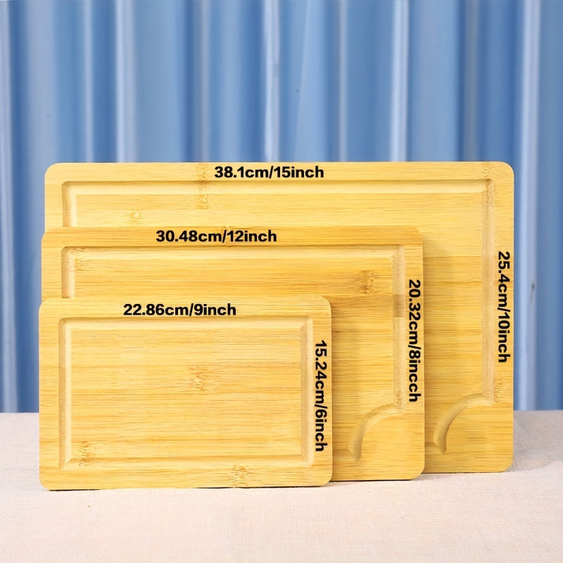 Space-Saving 1pc Bamboo Cutting Board Set – durable food prep and serving, 1pc 3pcs Cutting Board Set Bamboo Kitchen Food Grade Chopping Boards - Non-Stick Durable, designed for American homes, daily convenience and practical gifting