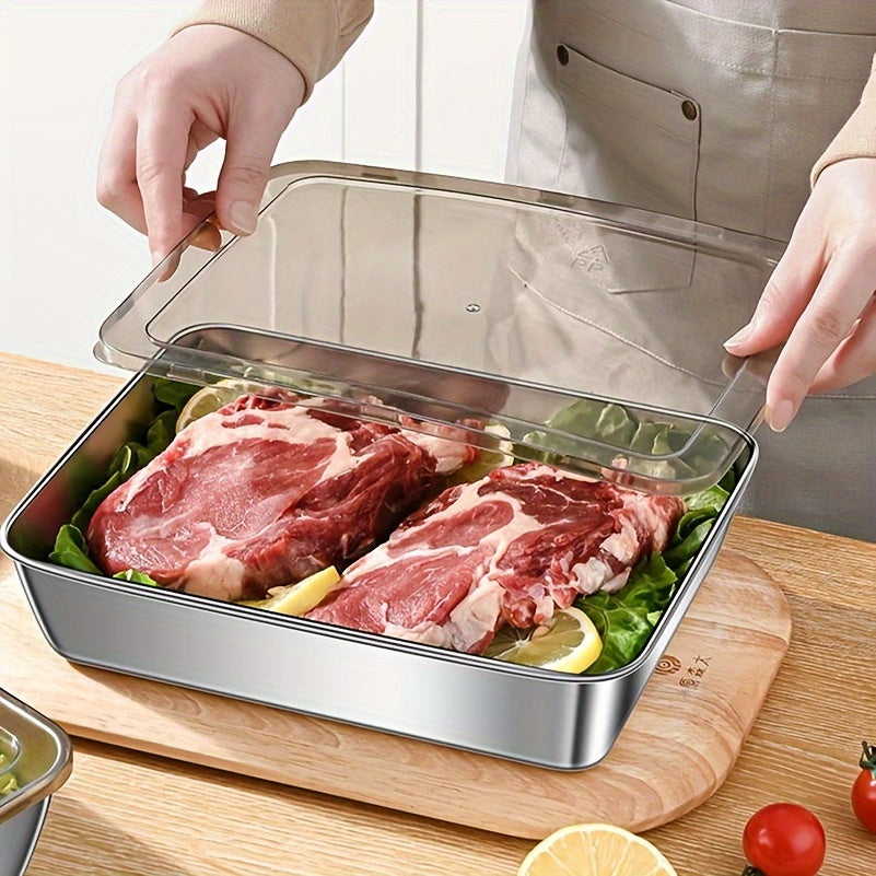 Premium 2/5pcs Kitchen Baking Dish Set – oven-ready cooking and serving, 2 5pcs Durable Stainless Steel Food Storage Container Set - Leakproof BPA Free Microwave, designed for American homes, daily convenience and practical gifting