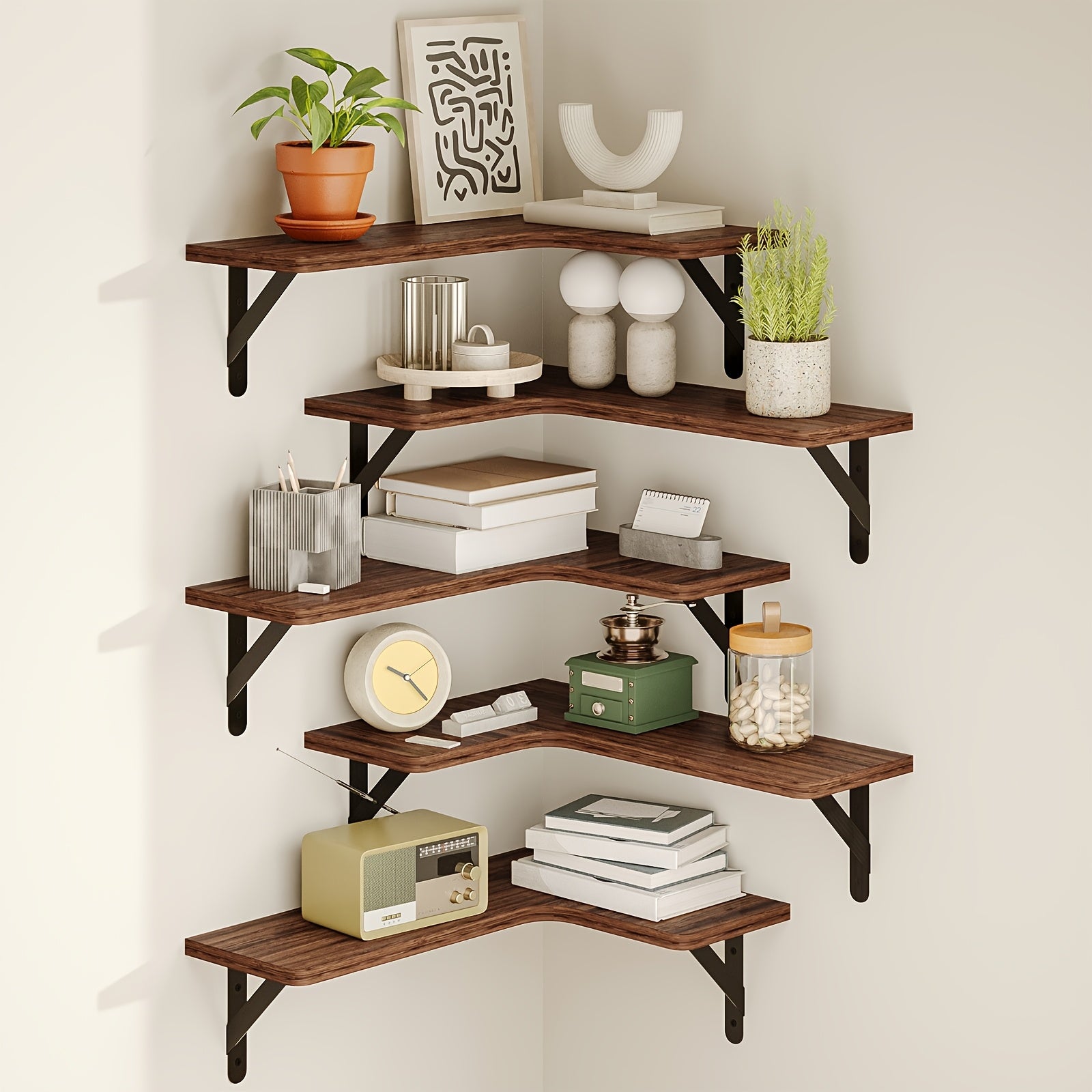 Storage Rack – Space-Saving 5/6pcs Adjustable Home Storage Rack – durable multi-purpose storage,
