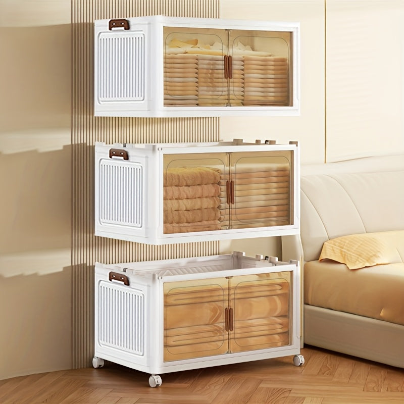 Space-Saving Stackable Home Storage Bins – portable space-saving storage, 1 2 3 4 5Layer Extra Large Storage Cabinet Multi-tier Foldable Storage Box with, designed for American homes, daily convenience and practical gifting