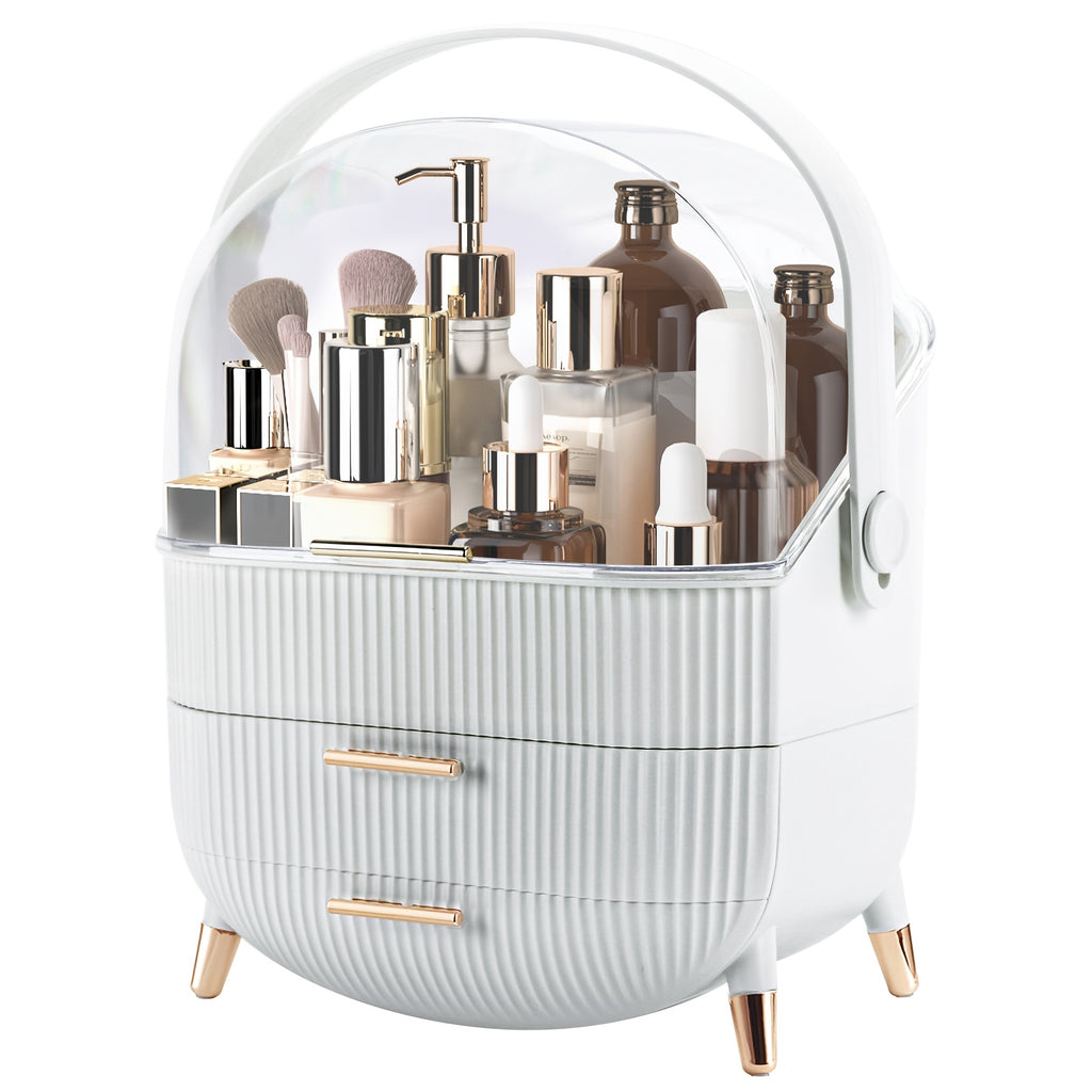 Space-Saving Stackable Storage Drawer – smooth-access cabinet organization, Makeup Organizer for Vanity Make Up Organizers And Storage Cosmetics Skincare Organizers with Lid, designed for American homes, daily convenience and practical gifting