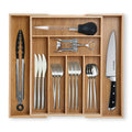 Smart 1pc Stackable Storage Drawer – smooth-access cabinet organization, 1pc Bamboo Expandable Drawer Organizer Adjustable Utensil Drawer Divider for Silverware And Flatware Bamboo, designed for American homes, daily convenience and practical gifting