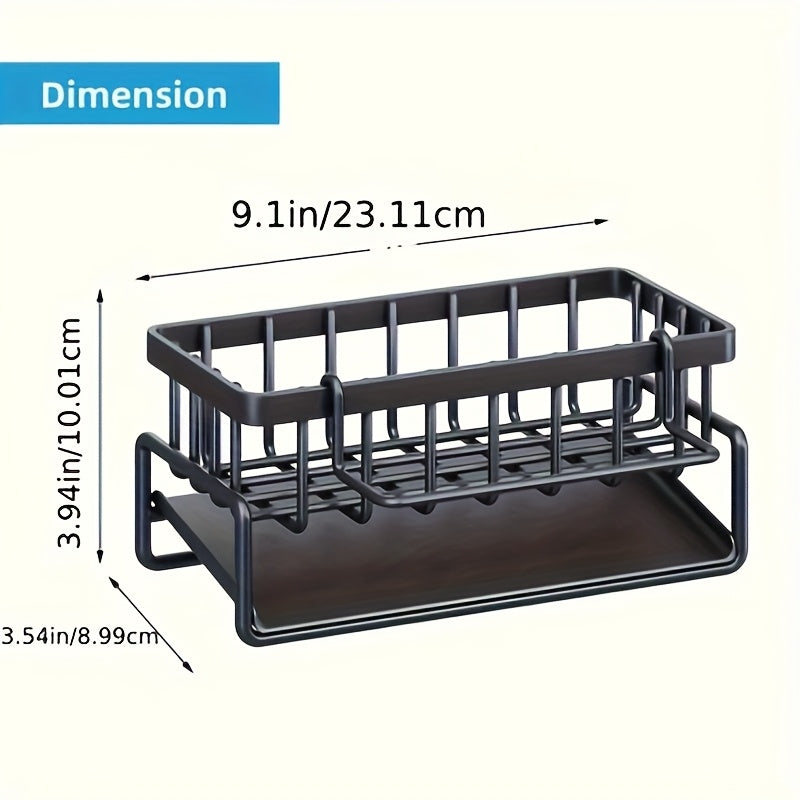 Easy-Access Adjustable Home Storage Rack – durable multi-purpose storage, Kitchen Household Drain Rack On The Wall Multi-functional Drain Rack New Multi-layer Rag Storage, designed for American homes, daily convenience and practical gifting