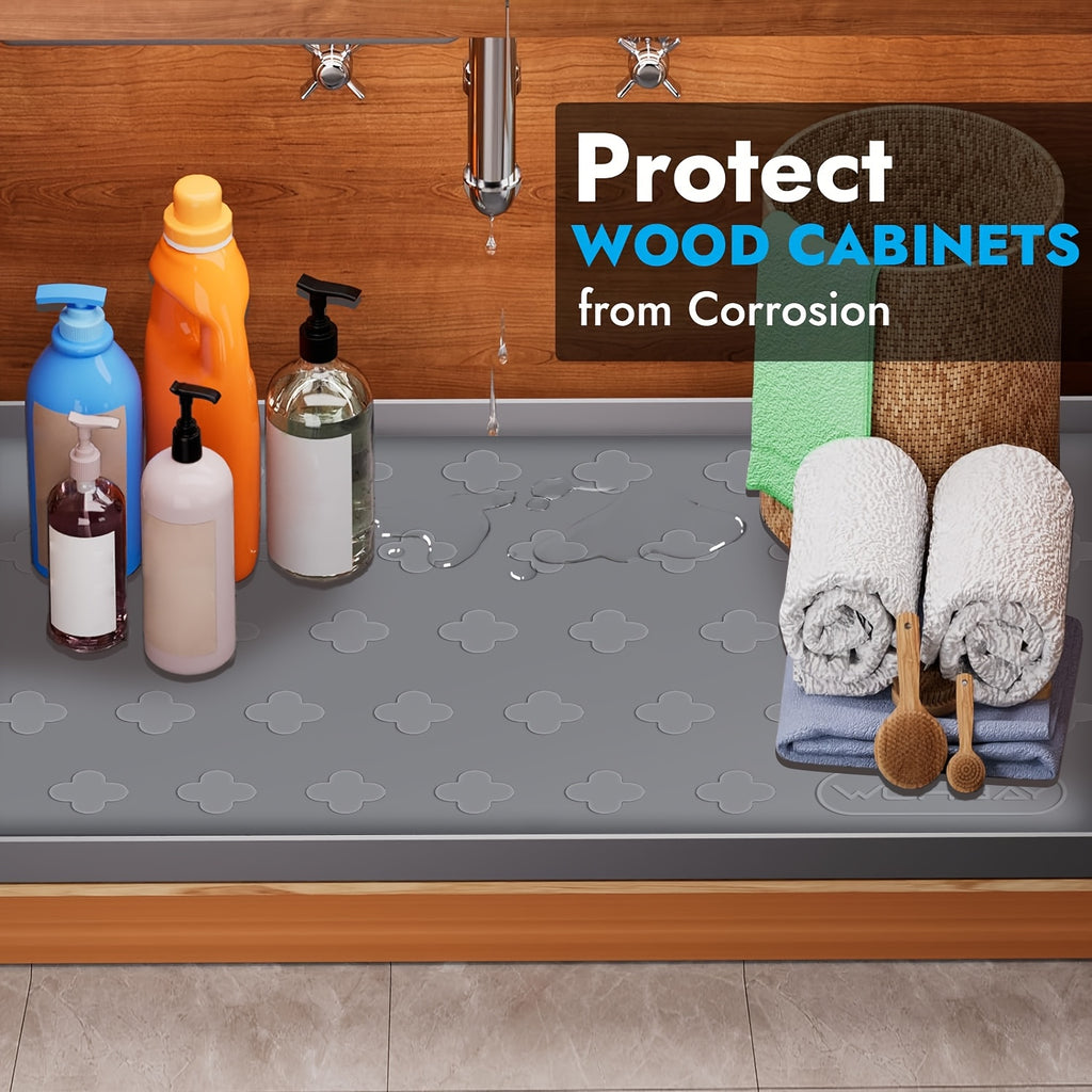 Heavy-Duty Adjustable Home Storage Rack – durable multi-purpose storage, Waterproof Under Sink Mat Measuring 34 X 22 Or 17 X 12 6 Designed, designed for American homes, daily convenience and practical gifting