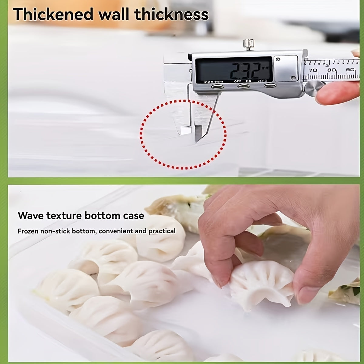 Kitchen Essential – 12pcs (6 Boxes + 6 Lids) Bulk Pack Food-Grade Refrigerator Storage Fresh-Keeping Box Cost-Effective Stock-Up Style Lidded Airtight Moisture-Proof for Dumplings BBQ Skewer