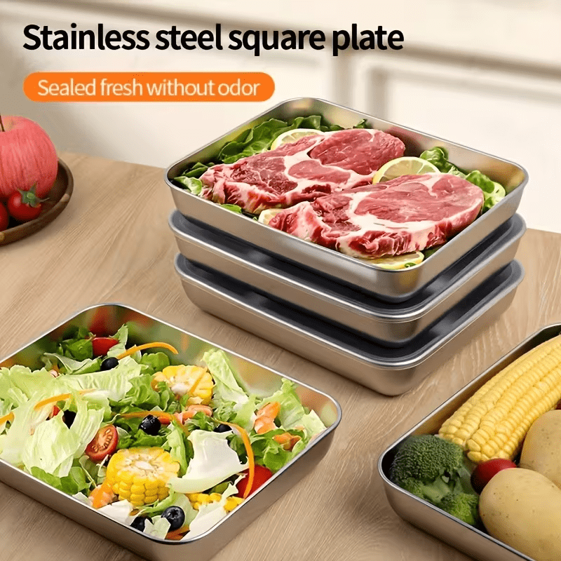 Modern 5pcs Kitchen Baking Dish Set – oven-ready cooking and serving, Buy 3 Get 2 Free Total 5pcs Stainless Steel Food Storage Containers - Durable, designed for American homes, daily convenience and practical gifting