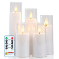 Smart 5/9pcs Decorative Home Lighting – warm functional room lighting, 5 9pcs Pure White Flameless Candles Battery-operated Candles With Remote Control And Timer Flickering, designed for American homes, daily convenience and practical gifting