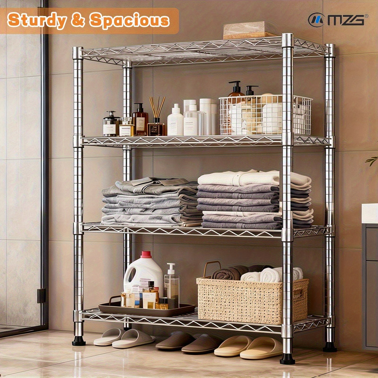 Smart 5/4/3 Tier Adjustable Home Storage Rack – durable multi-purpose storage, MZG 2000 1600 1000 Lbs 5 4 3 Tier Storage Shelving Steel Heavy Duty, designed for American homes, daily convenience and practical gifting