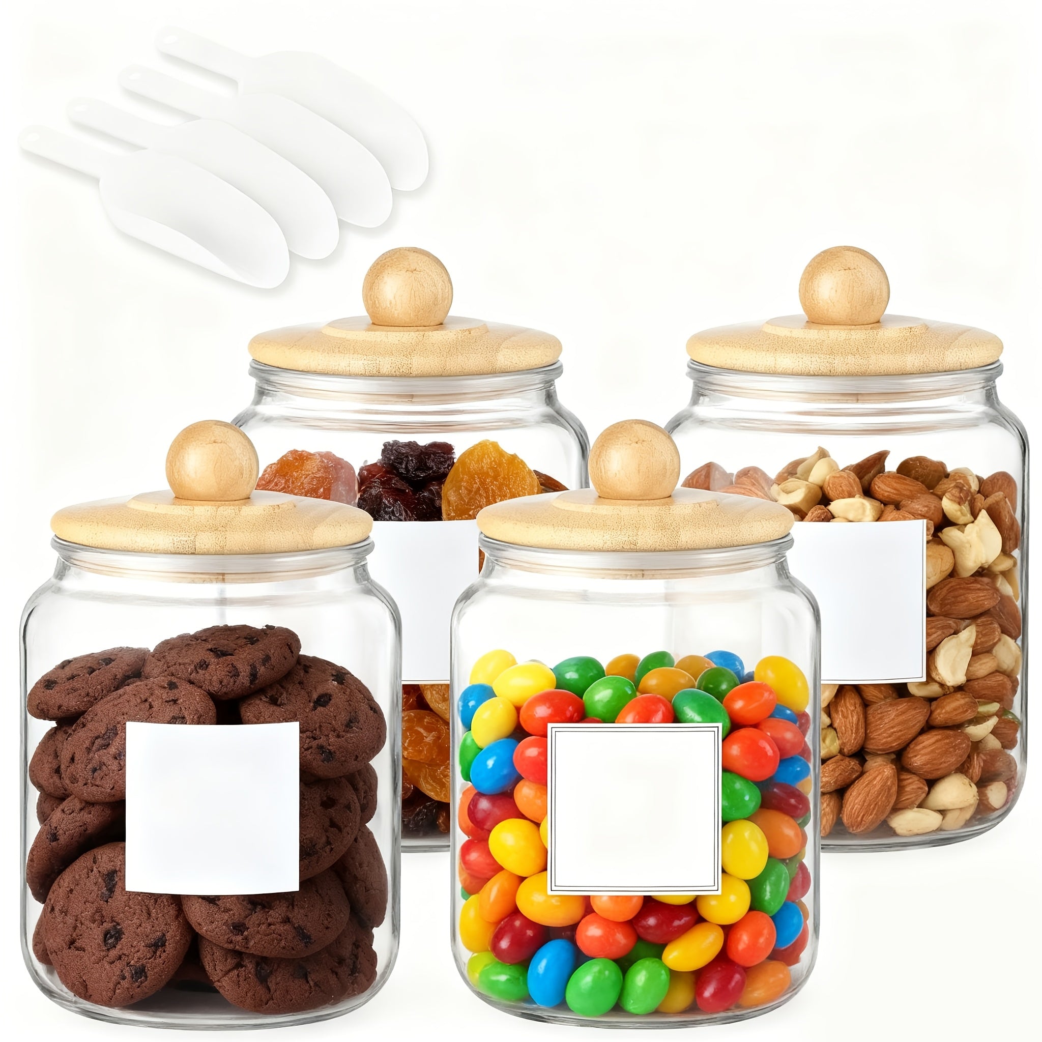 Storage Jars – Versatile Airtight Storage Jar Set clear reusable pantry storage Versatile