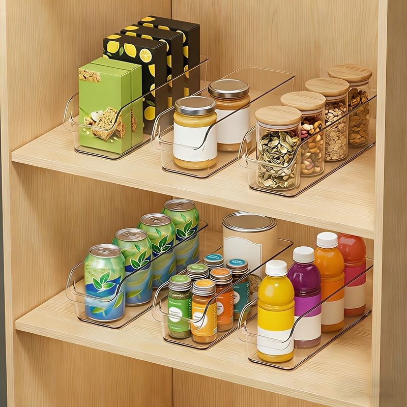 Storage Bins – easy-access fridge organization, Set of 3 6 Clear Storage Bins Including Large And