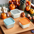 Space-Saving 6pcs Airtight Food Storage Containers – leak-resistant reusable meal prep, 6pcs with Plastic Lid Reusable Sauce Container with Locking Lid - Square Dish for, designed for American homes, daily convenience and practical gifting