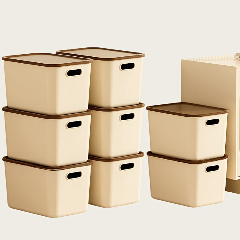 Home Organizer – 4pcs 8pcs 17-Quart 8 5 10 13 8inch Waterproof Dustproof Modern Stackable Storage