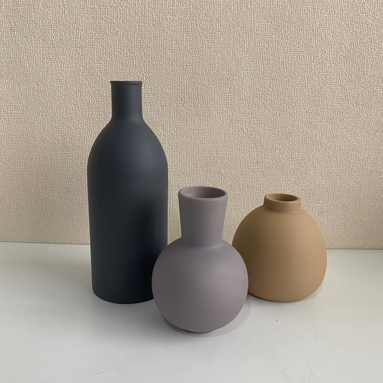 Decorative Vase – Smart 3pcs Ceramic Flower Vase tabletop floral display and modern home