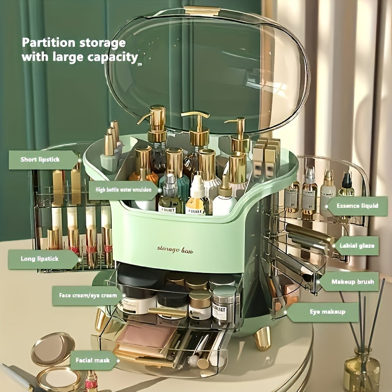 Teen Girls Gift Makeup Organizer, Skincare Organizer Jewelry Storage, Cosmetics Storage And Display Case, Make Up Holders And Organizers for Countertop, Bathroom Organizer, Perfume Organizer