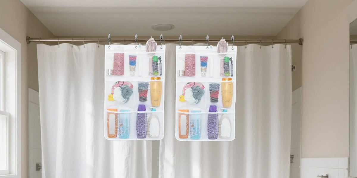 Easy-Access 1/2/3/4 Pack Home Storage Organizer – space-saving everyday organization, 7 Pocket Hanging Mesh Shower Caddy Quick-Dry Portable Bathroom Organizer for Soap Shampoo Cruise, designed for American homes, daily convenience and practical gifti