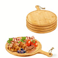 Easy-Access 10/5pcs Kitchen Cutting Board – durable food prep and serving, 10 5pcs Round Wooden Cutting Boards with Handles Wooden Serving Boards Kitchen Chopping Boards, designed for American homes, daily convenience and practical gifting