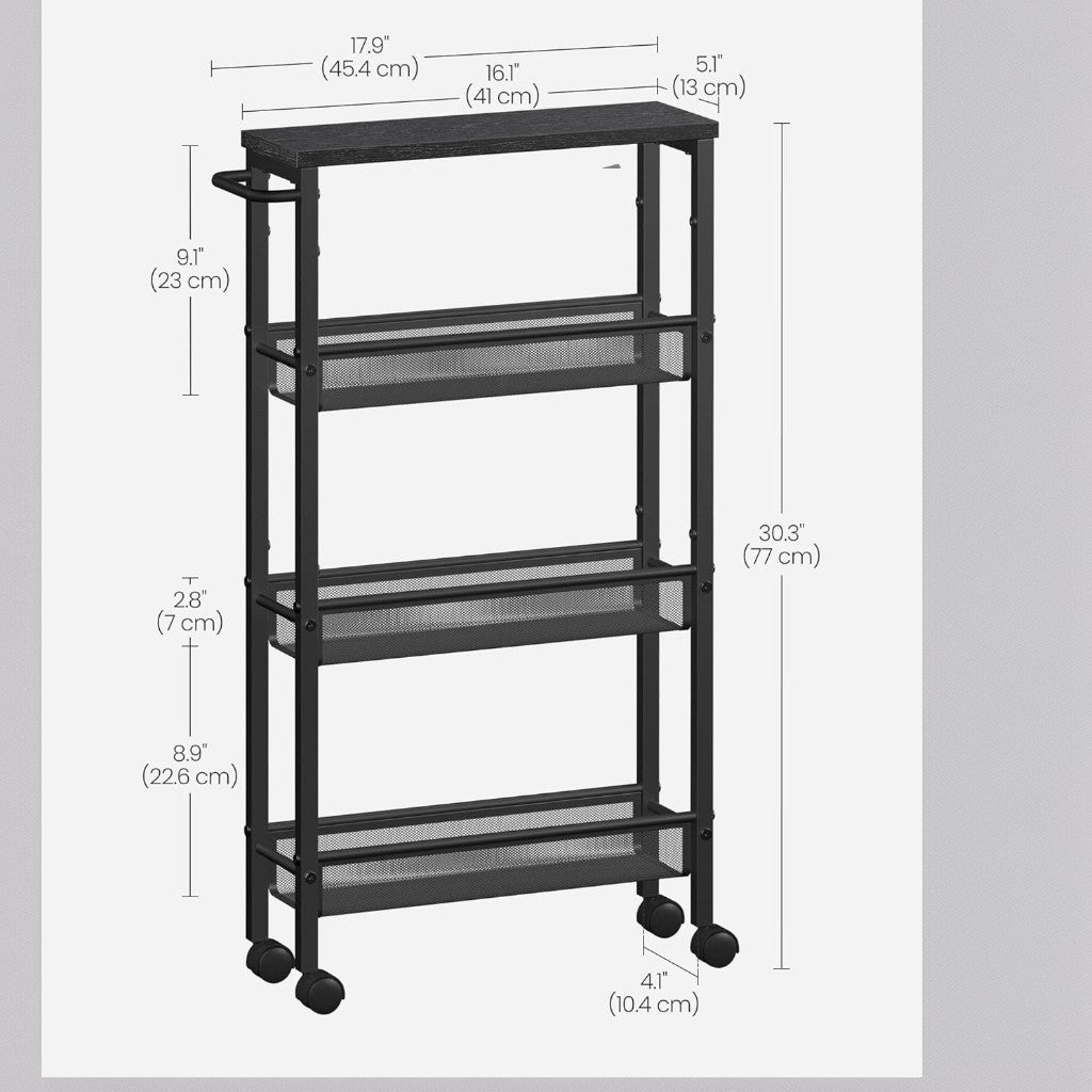 Easy-Access Reusable Drinkware Set – easy-access beverage storage, 4-Tier Metal Kitchen Shelf With 360 Swivel Wheels 29 99 H x15 99 W, designed for American homes, daily convenience and practical gifting