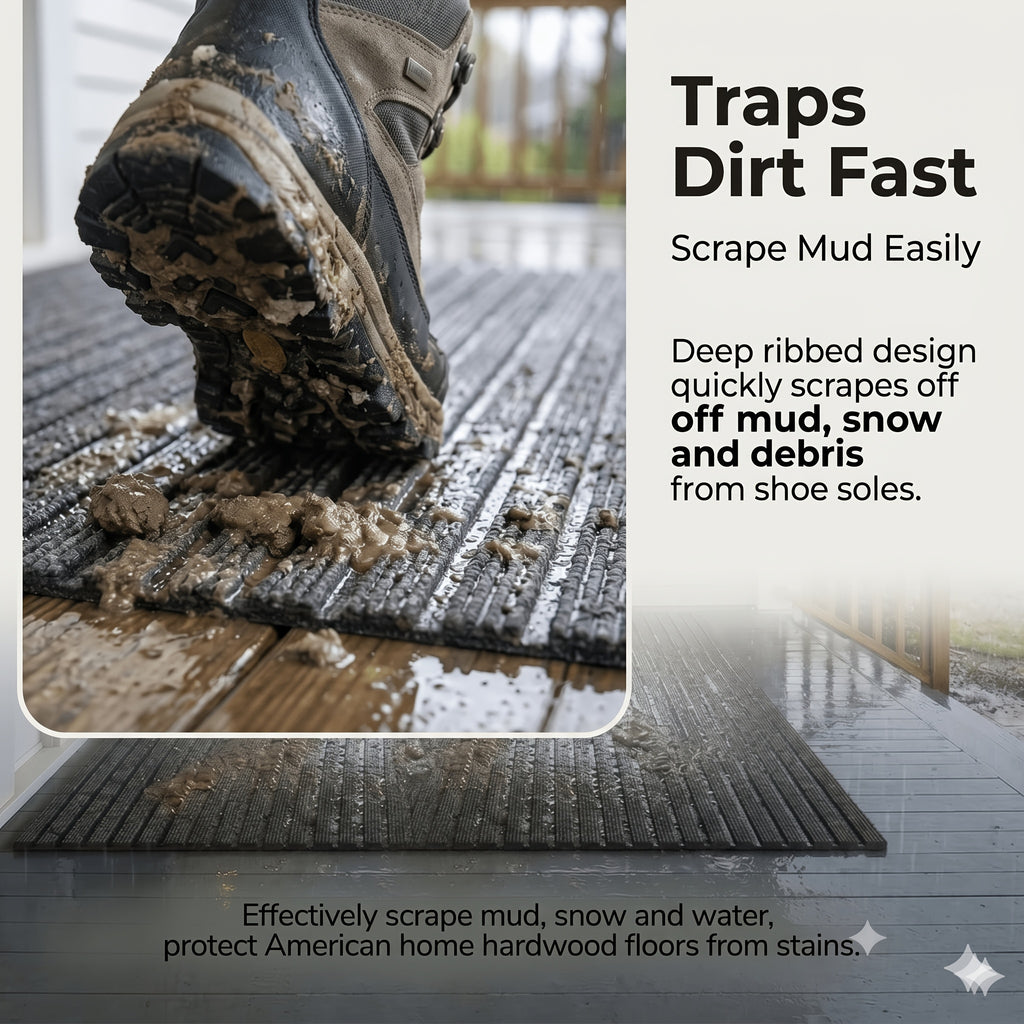 Soft Area Rug – 1pc Striped Floor Mat, Non Slip Floor Mat, Outdoor EntranceDoormat, Entryway Mat, Front Porch Doormat, And Dust Removal Mat, Entryway Wear-Resistant Foot Mat Freely Cut Carpe