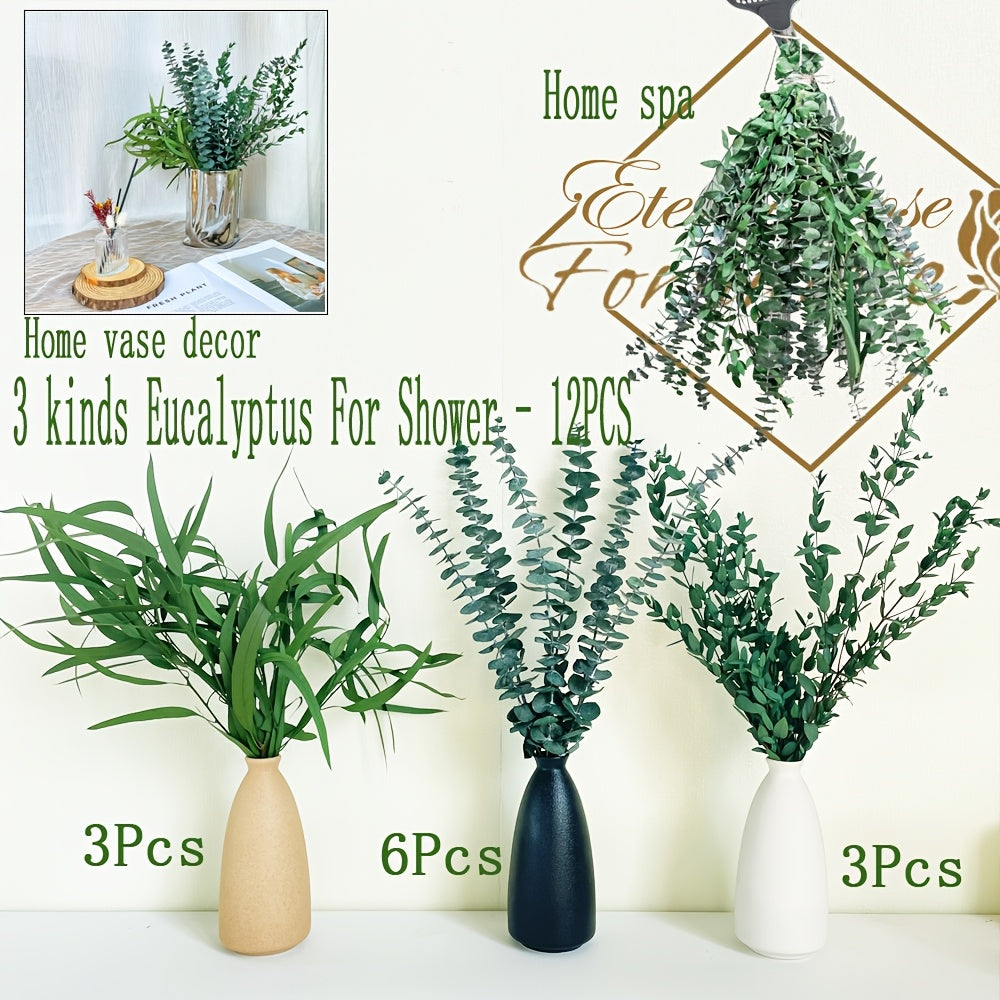 Heavy-Duty Home Storage Organizer – space-saving everyday organization, 60 Pcs Dried Preserved Eucalyptus Stems Purple Lavender Flowers for Shower 17 Hanging Silver, designed for American homes, daily convenience and practical gifting