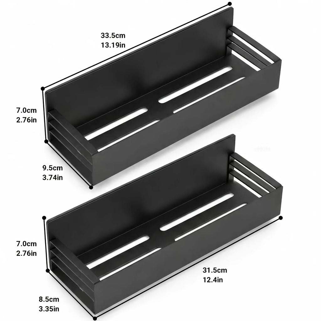 Kitchen Essential – 2/4pcs Strong Magnetic Shelves - Shelves, Magnetic Tool Racks, Suitable for Garages, Tool Rooms, Washing Machines, No Drilling Required for Installation, Can Be Used to H