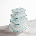 4/8pcs Class Food Storage Containers, Meal Prep, Airtight Bento Boxes with Leak-Proof Locking Lids, Microwave, Lunch Box, Oven, Freezer, And Dishwasher Safe