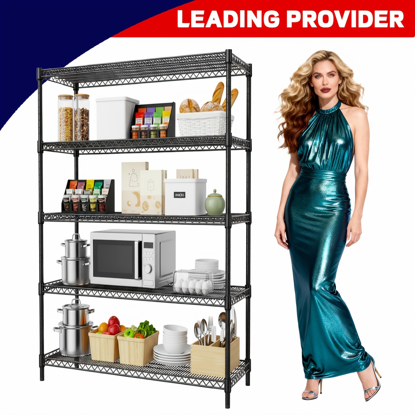 Storage Rack – MZG 2000 1600 1000 Lbs 5 4 3 Tier Storage Shelving Steel Heavy Duty, designed