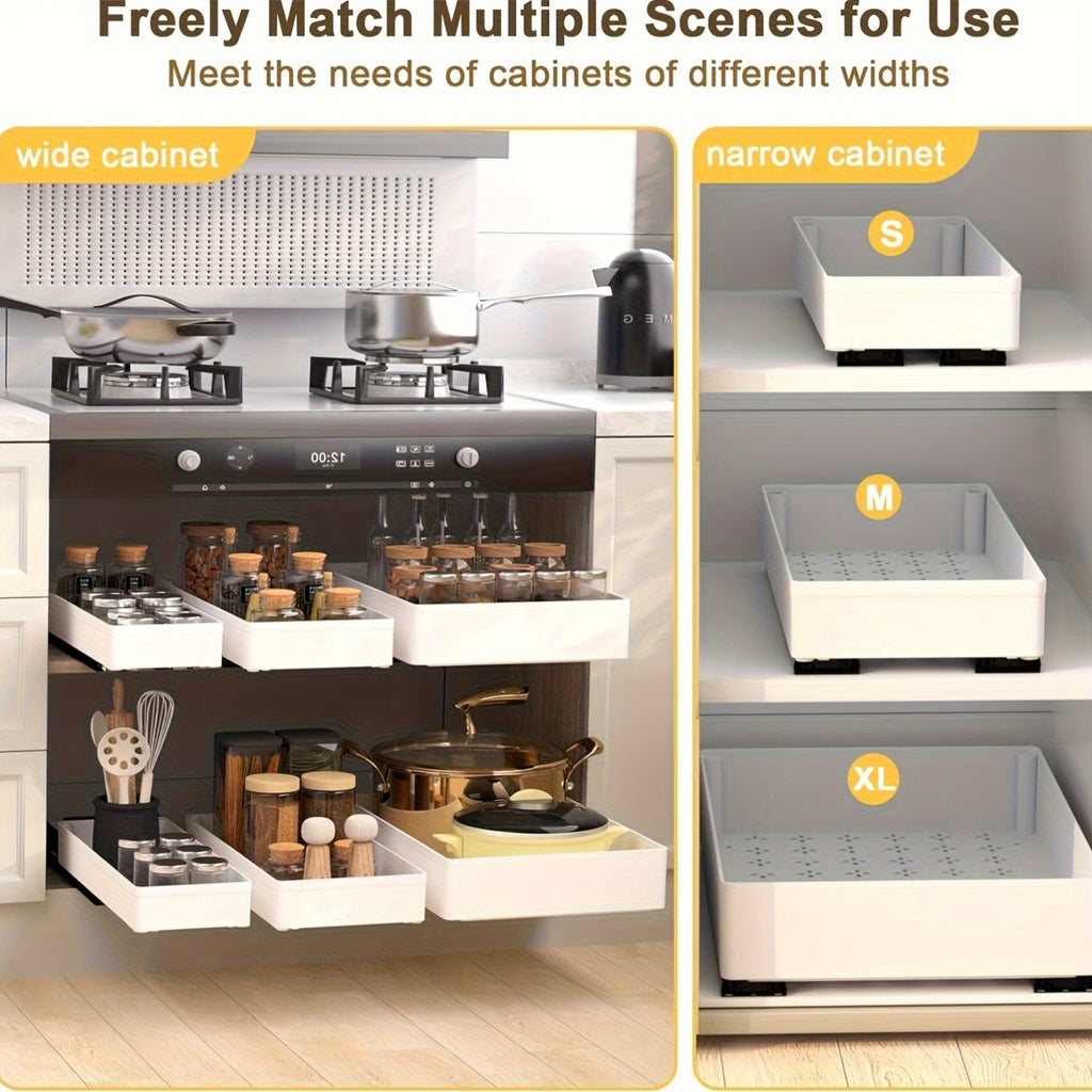 Versatile 3 Pack Pull-Out Cabinet Organizer – smooth-access cabinet organization, 3 Pack 15 7 Deep Pull Out Drawers For Pull-Out Cabinet Organizer Slide Out, designed for American homes, daily convenience and practical gifting