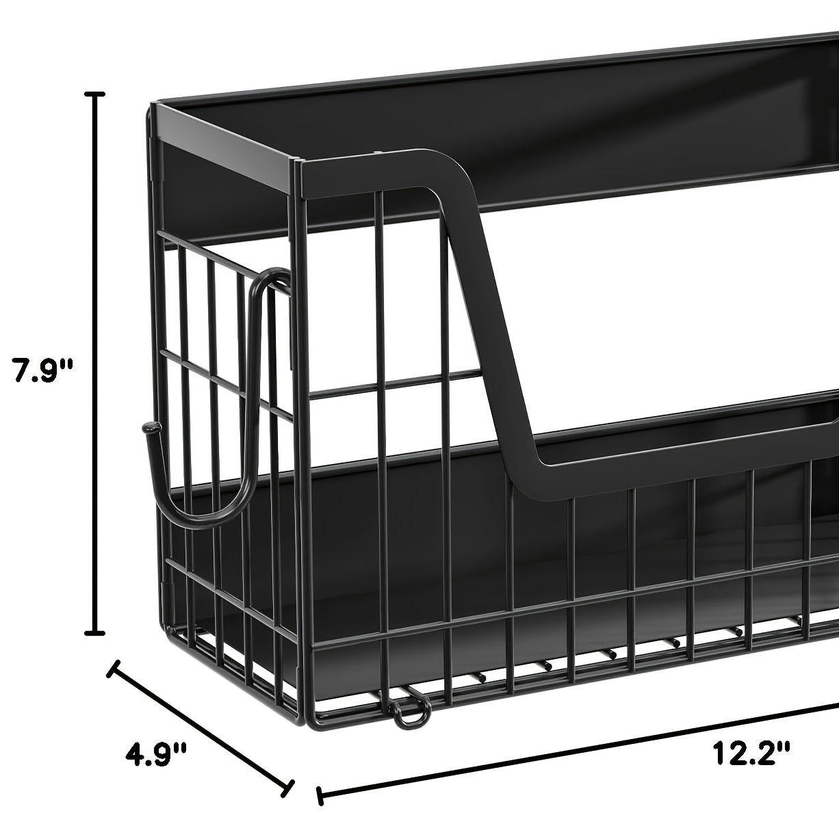 Kitchen Essential – Magnetic Fridge Organizer Shelf, Potato And Onion Storage Basket, Magnetic Fruit Holder for Refrigerator, Pantry, Kitchen Counter Laundry Room, Space-Saving Storage Rack