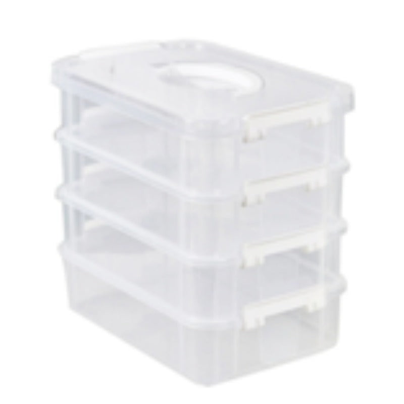 Storage Bins – Stackable Large-capacity Transparent Plastic Storage Box With Lid And