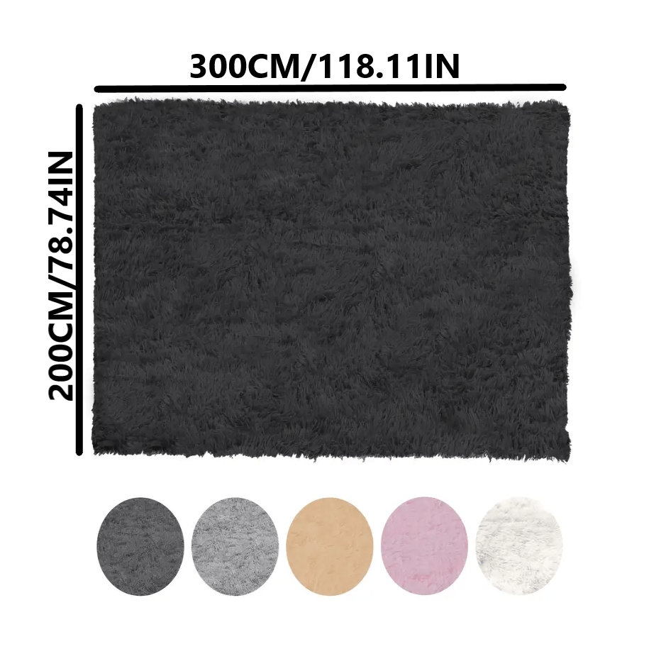 Area Rug – 1pc 200*300Cm/6.56*9.84Ft Long Mat - Super Soft And Comfortable, Fluffy Texture, P