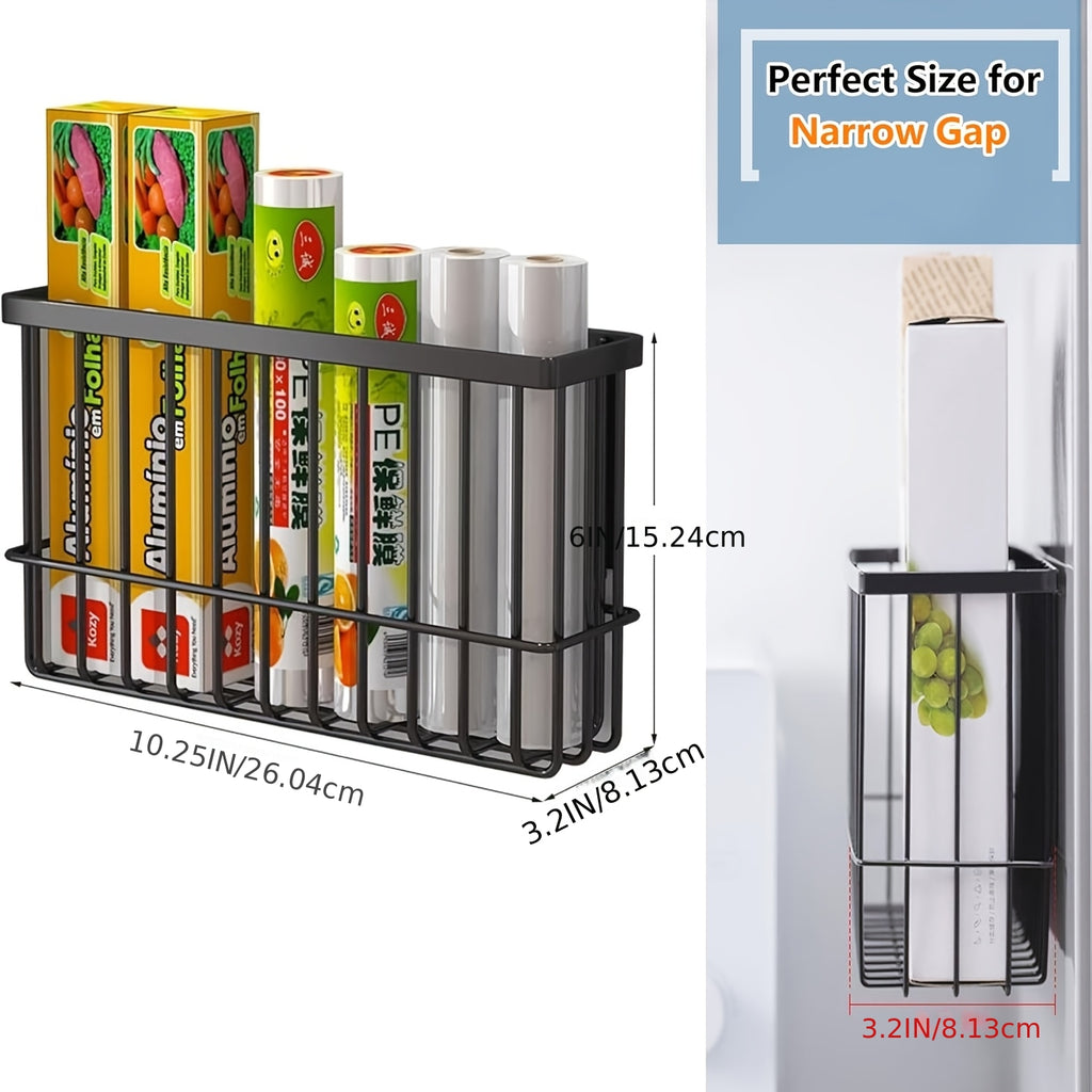 Magnetic Shelf for Fridge, Dryer Ball Storage Bins, Magnetic Basket Shelf for Refrigerator Pantry Kitchen Counter Laundry Organizer, Or Any Metal Surface, Can Hold Spices, Cans, Bottles, And Storage Baskets, Shelf Baskets