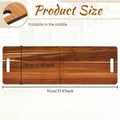 Heavy-Duty Home Storage Organizer – space-saving everyday organization, Extra Large Acacia Wood Charcuterie Board with Handles - Extra Large Foldable Serving Tray, designed for American homes, daily convenience and practical gifting