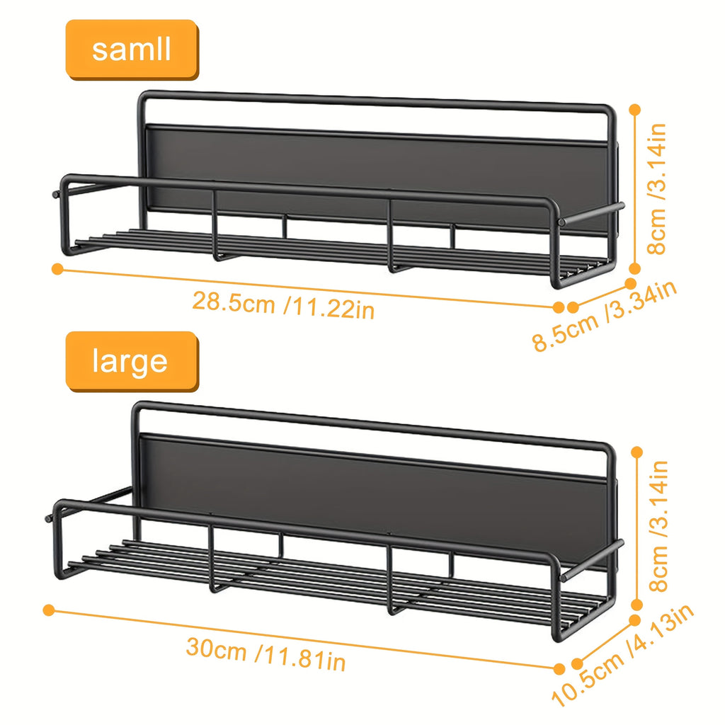 Compact 2/4 Pack Adjustable Home Storage Rack – durable multi-purpose storage, 2 4 Pack Magnetic Spice Rack Storage Organizer Set - Fridge Refrigerator Organizer -, designed for American homes, daily convenience and practical gifting