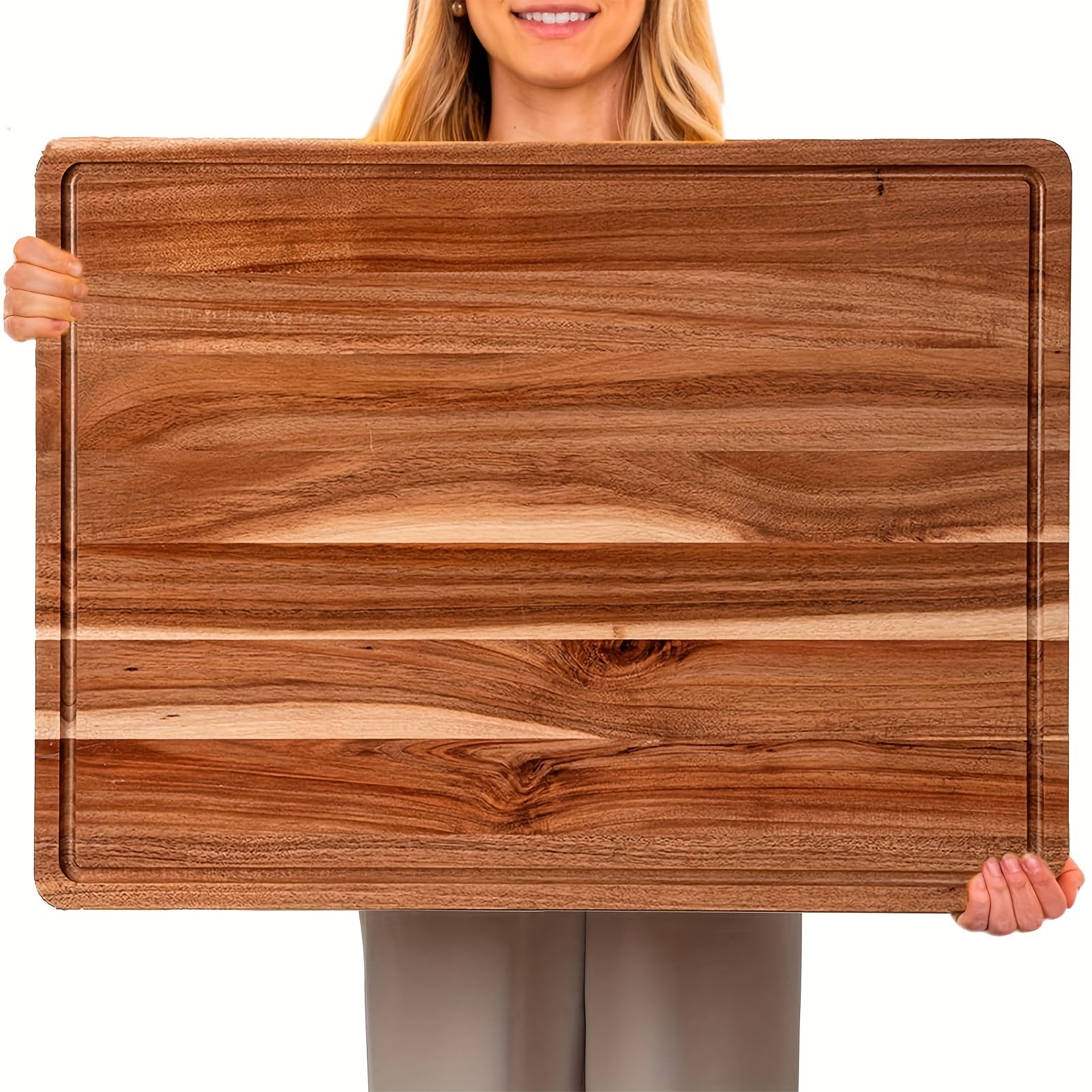 Heavy-Duty Kitchen Cutting Board – durable food prep and serving, XXL Acacia Cutting Board - Durable Wooden Chopping Board Extra Large Charcuterie And Cheese, designed for American homes, daily convenience and practical gifting