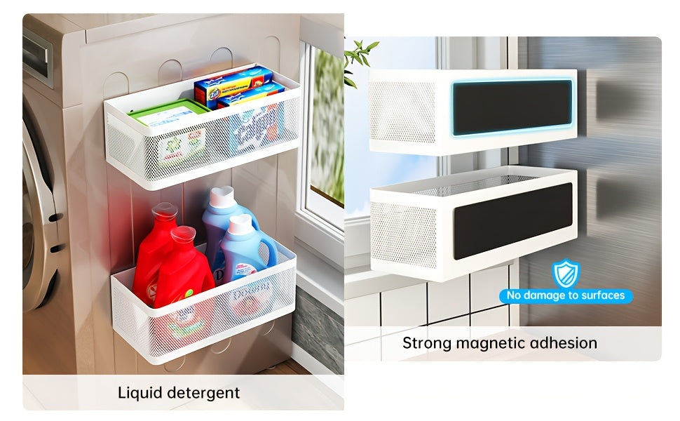 Multi-Purpose 1pc Magnetic Refrigerator Storage Rack – multi-purpose organization, durable space-saving design, designed for American kitchens, pantries, apartments, home organization, daily use and practical gifting