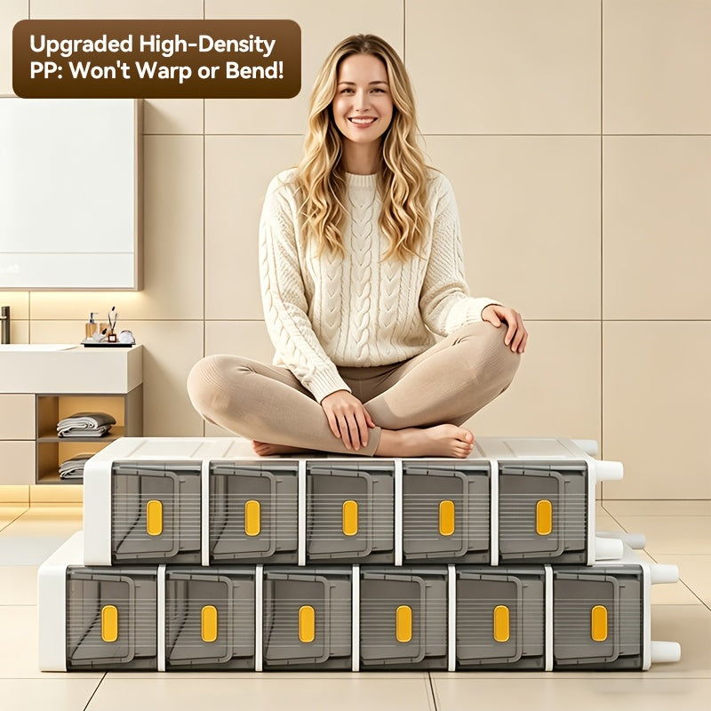 Compact Pull-Out Cabinet Organizer – smooth-access cabinet organization, Deluxe Slim Storage Cabinet with Drawers - Durable Waterproof PP Material Multi-Purpose Organizer with, designed for American homes, daily convenience and practical gifting