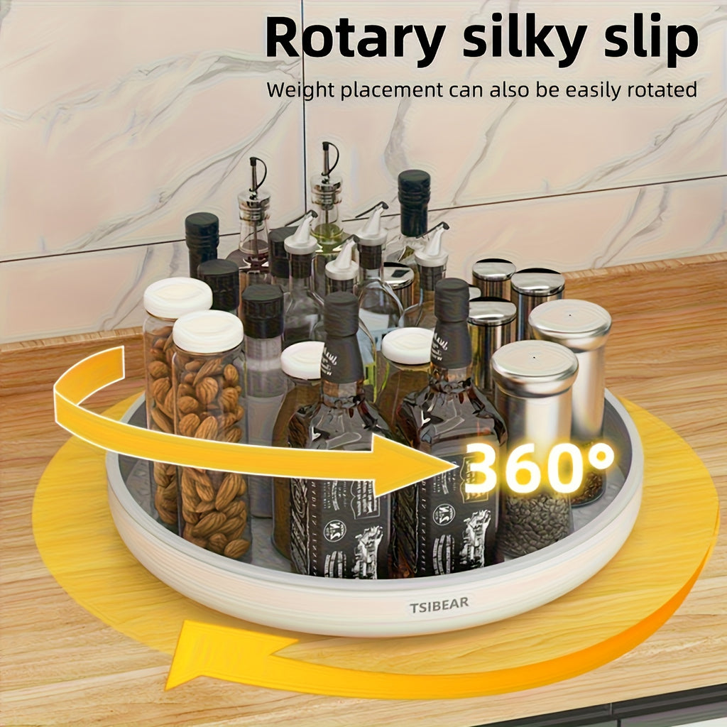 Easy-Access 1pc Adjustable Home Storage Rack – durable multi-purpose storage, 1pc 360 Rotating Kitchen Organizer - Multi-functional Countertop Storage Rack Cabinet Storage Solution -, designed for American homes, daily convenience and practical gifti