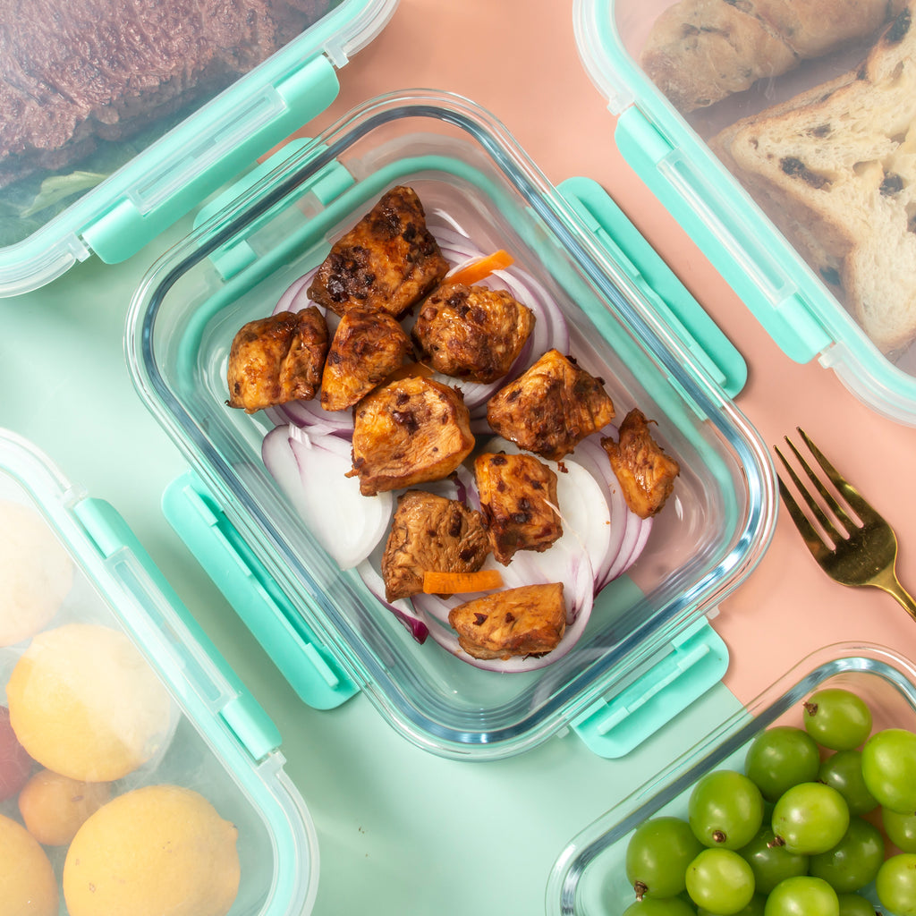 Easy-Access 12pcs Glass Meal Prep Container Set – leak-resistant reusable meal prep, 12pcs Glass Food Storage Containers with Lids Meal Prep Pantry Kitchen Storage Containers for, designed for American homes, daily convenience and practical gifting