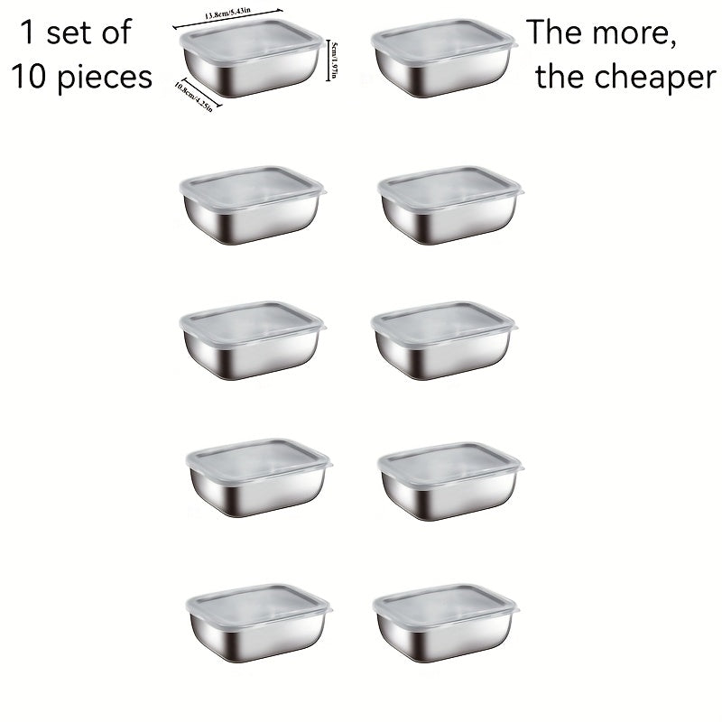 Compact Refrigerator Storage Organizer – easy-access fridge organization, Stainless steel storage containers for home storage square food storage boxes refrigerator organizer boxes, designed for American homes, daily convenience and practical gifting