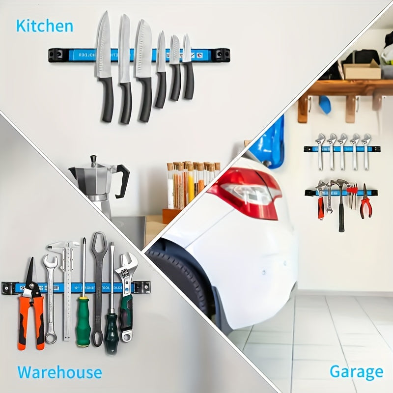 Kitchen Essential – Auto repair hardware, kitchen utensils, iron products storage magnetic rack, strong magnetic tool rack, magnetic strip, so that tools are no longer messy for Modern US Ho